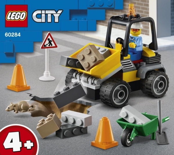 LEGO City - 60284 Bulldozer met kruiwagen