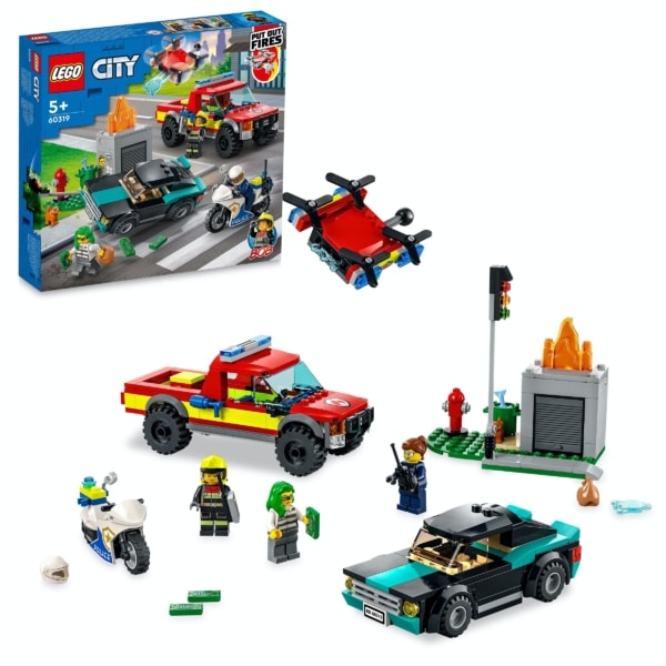 LEGO City - 60319 Brandweer & Politie achtervolging