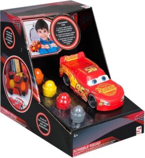 Cars scribble squad kleurset met auto en papier rol