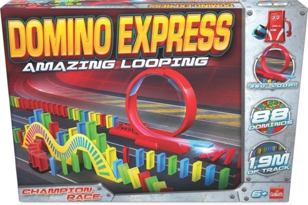 Domino Express amazing looping domino stenen, champion race met slalom toren