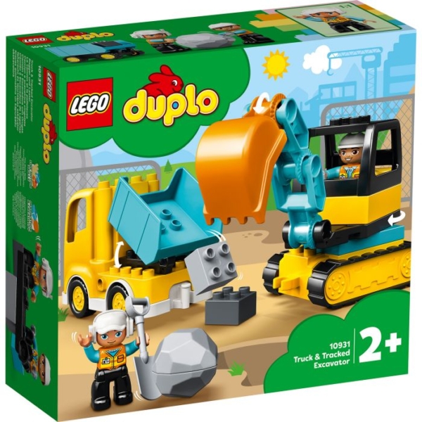 LEGO Duplo - 10931 Vrachtwagen met graafmachine