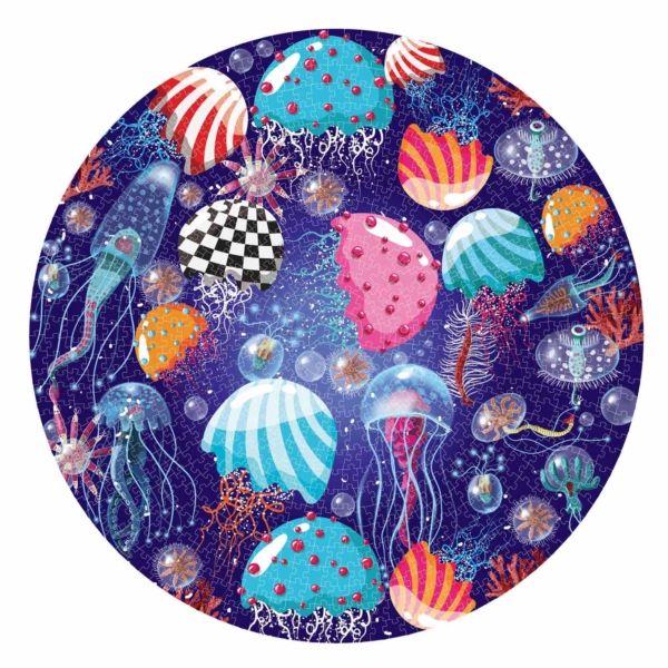 Puzzel Rond - Jellyfish - 1000 Stukjes