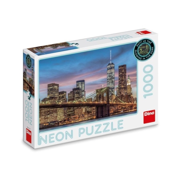 Dino Puzzel - Glow in the Dark Manhattan New York - 1000 Stukjes