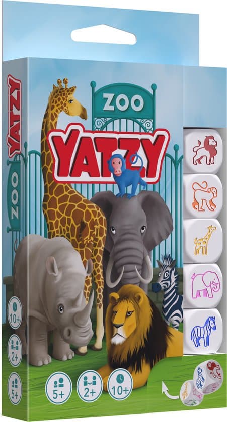 Smart Games dierentuin yatzy het dierentuinspel met de dobbelstenen afbeelding