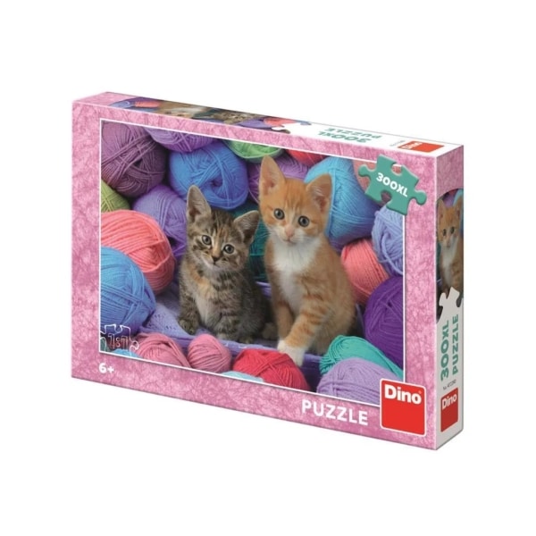 Dino Puzzel - Schattige kittens tussen de wol