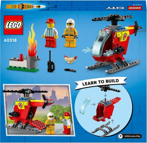 LEGO City - 60318 Brandweer helikopter en hotdog verkoper