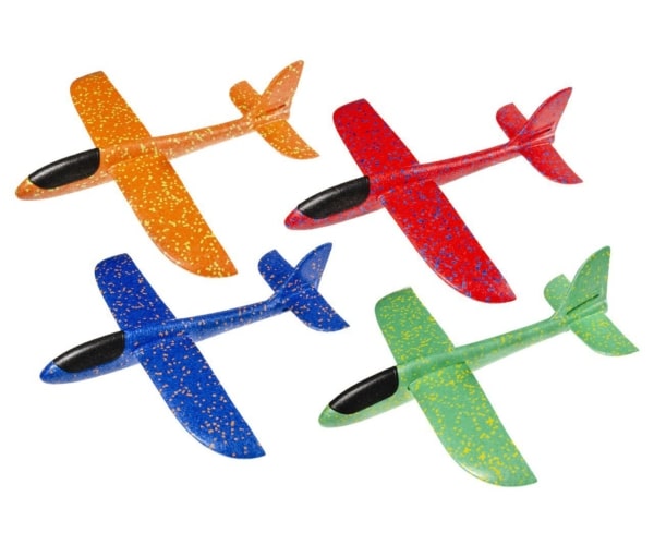 Airplane glider groot zweefvliegtuig in 4 verschillende kleuren