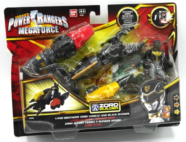 Power rangers land brothers zord vehicle met black ranger