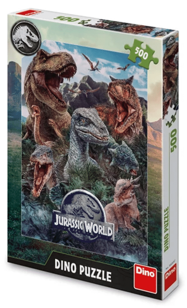 Dino puzzel van Jurassic World dinosaurussen - 500 stukjes