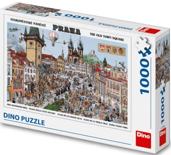 Dino puzzel van stadscentrum van Praag - 1000 stukjes