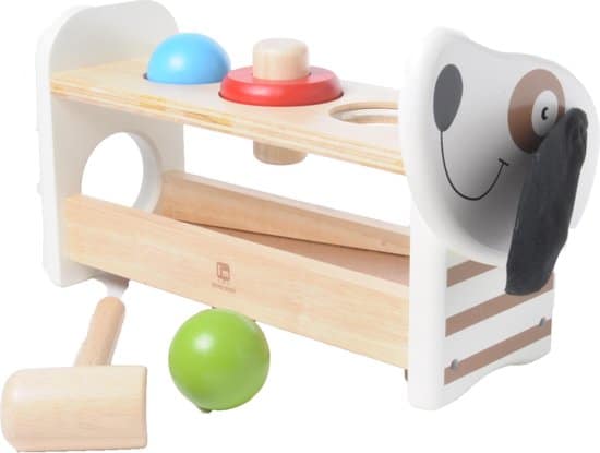 Bongers Speelgoed I&apos;m doggy hamerbank van hout met hamertje afbeelding