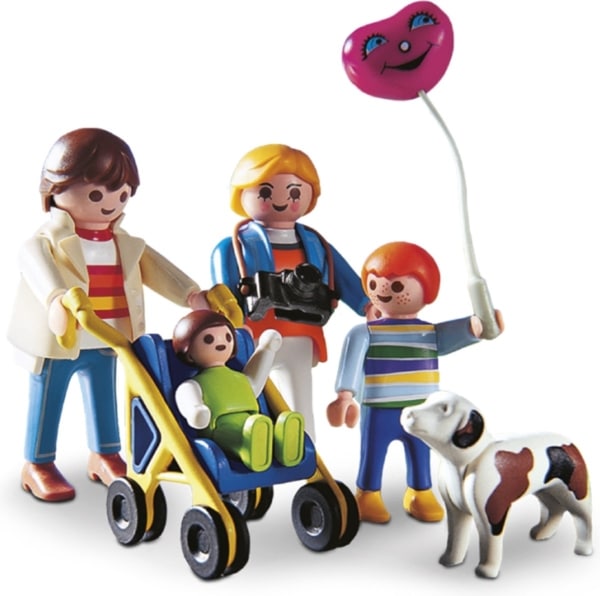 Playmobil buggy met gezin en hond - 3209