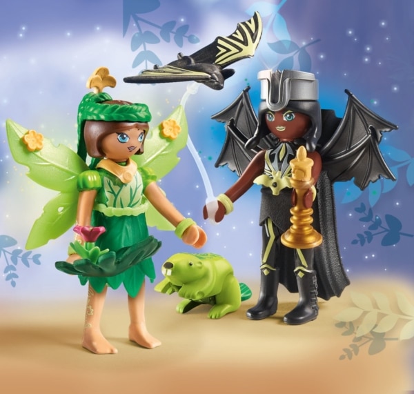 Playmobil Ayuma bos feeën en boz feeën met totum dieren