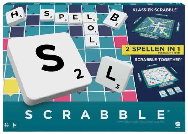 Scrabble 2 in 1 ontdek woordevol plezier van Mattel