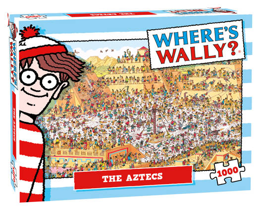 Plenty Gifts Puzzel where&apos;s wally the aztecs piramide 1000 stukjes afbeelding