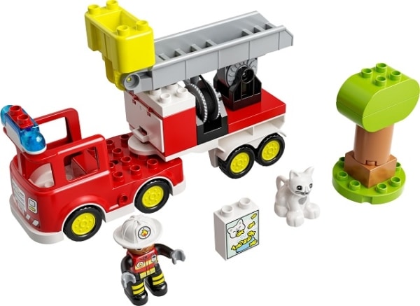 Lego Duplo brandweer ladderwagen met boom -10969