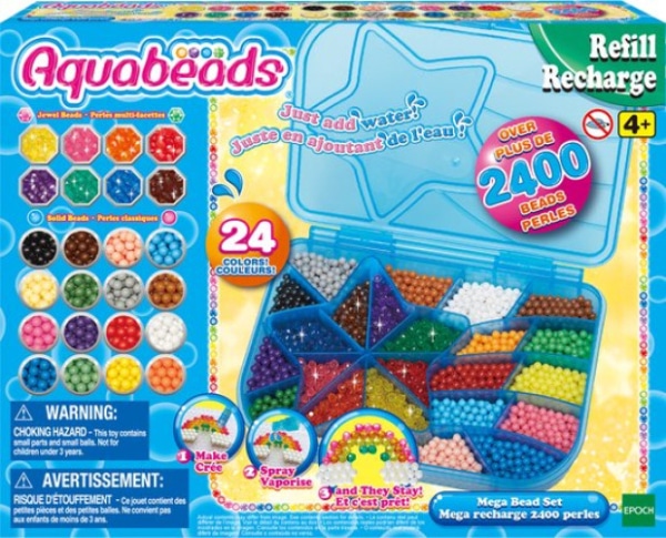 Aquabeads navulling in koffer mega parelpakket