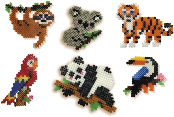 Ses Strijk kralen jungle dieren