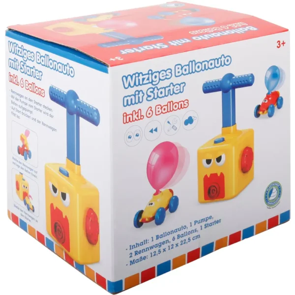 Grappige ballonen auto (2 stuks) met starter