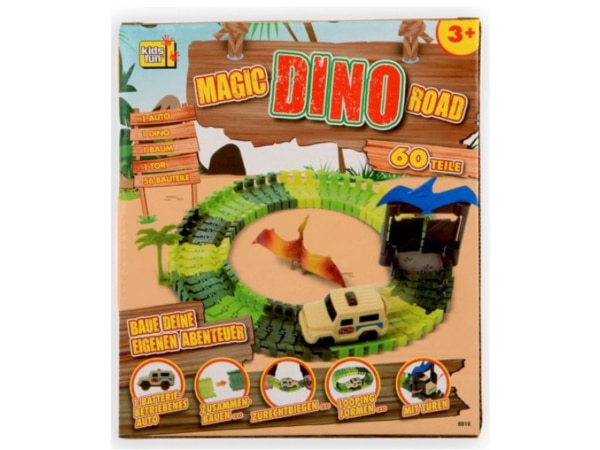 Magic road dino autobaan 60 delig