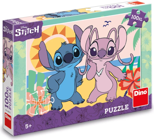 Dino puzzel van Disney's Stitch - 100 XL stukjes