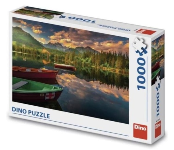 Dino Puzzel van de Slowaakse pleso met bootjes - 1000 stukjes