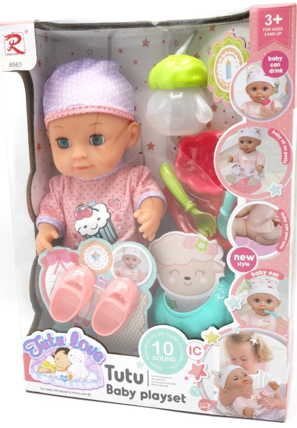 Baby pop Tutu Love playset met 10 geluidjes